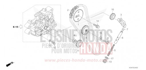 CHAINE A CAMES/TENDEUR CBF125MEFT de 2026